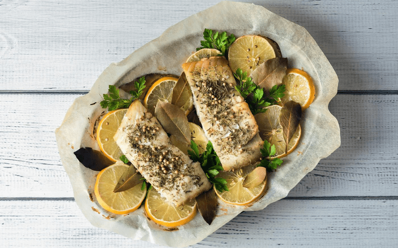Budget-friendly meal: baked lemon & herb cod
