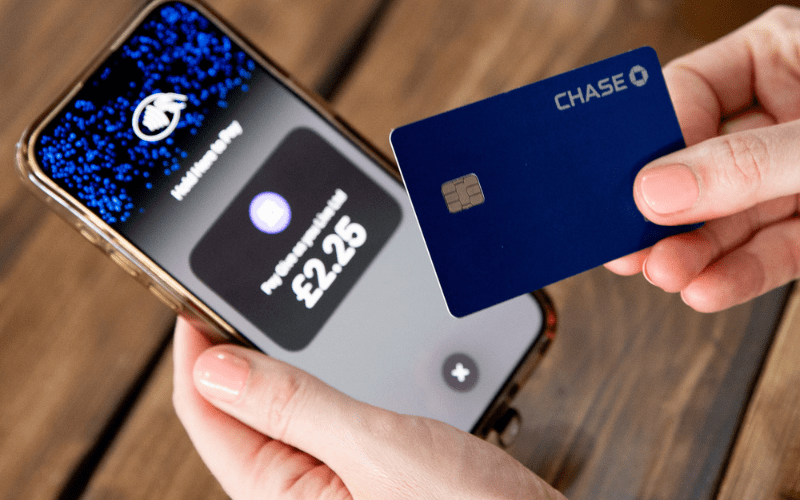 A phone taking contactless donations using Tap to Donate.