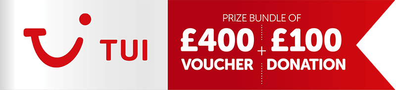 TUI - £400 voucher and £100 donation