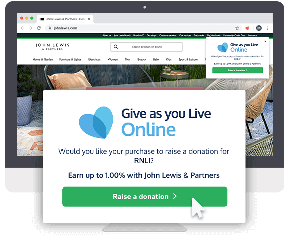 Give as you Live Donation Reminder