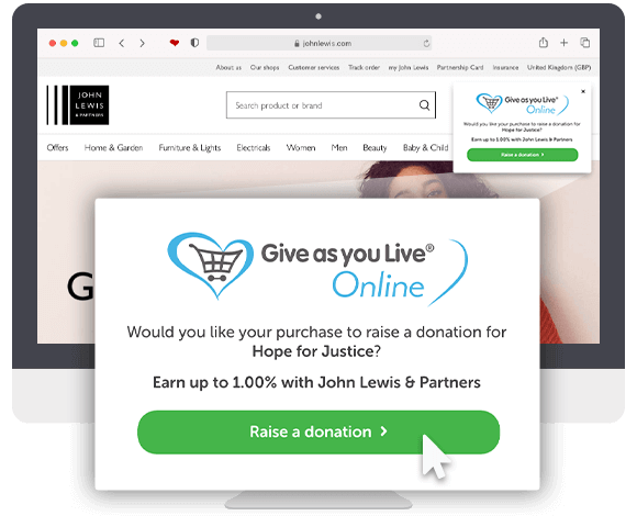 Give as you Live Donation Reminder