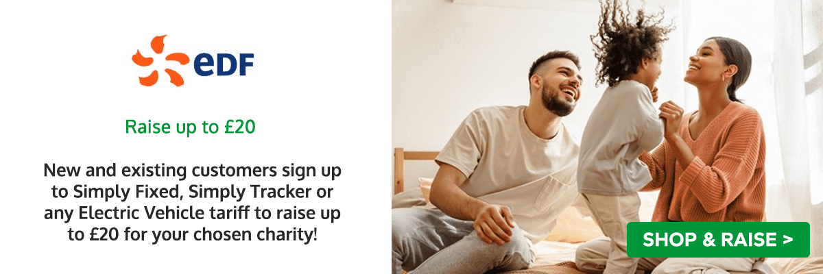 New and existing customer sign up to Simply Fixed, Simply Tracker or any Electric Vehicle tariff to raise up to £20 for your chosen charity
